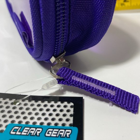 5 Purple Makeup Bag Pencil Case Zipper Organizer - Picture 6 of 14